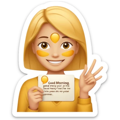 Good morning sun with my love text sticker
