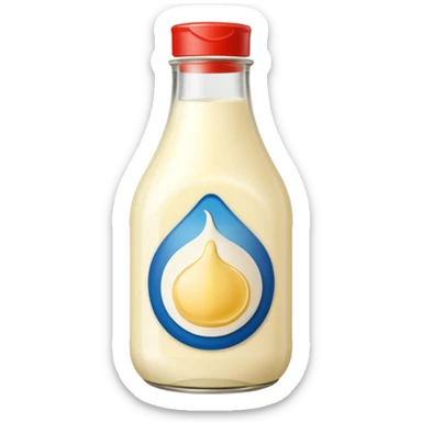 Glass Bottle of Mayonnaise sticker