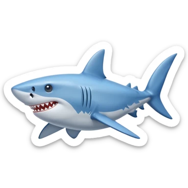Tralalelo tralala shark with blue shoes sticker