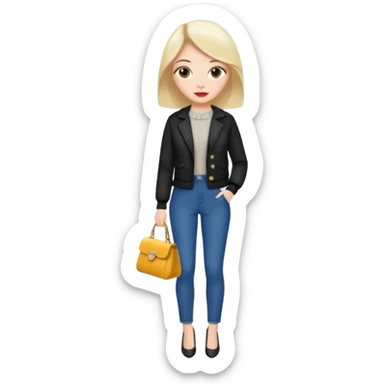 Clothes online shop principal woman sticker