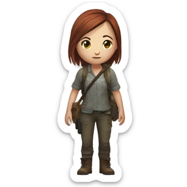 Ellie the last of us Little bit dezoom sticker