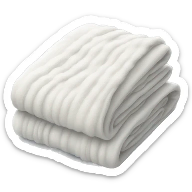 White  blanket winter sticker