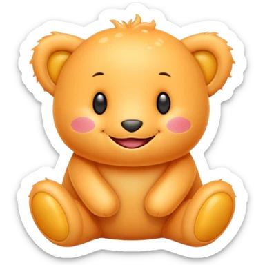 Jellycat saying good morning  sticker