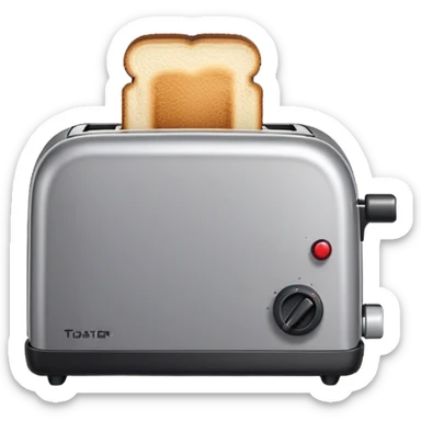 A 8-bit pixel art emoji of a toaster sticker