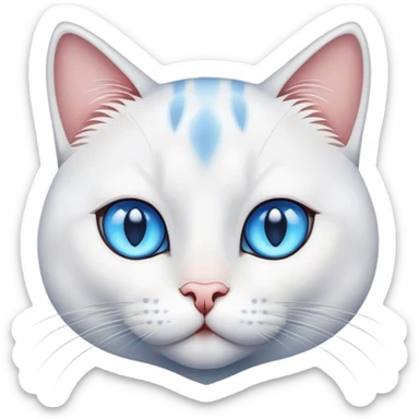 Cat color point with bule eyes sticker