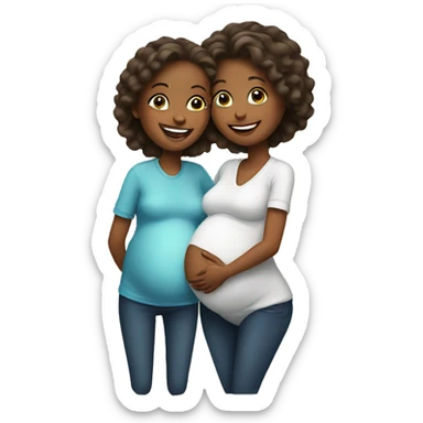 Happy pregnancy sticker