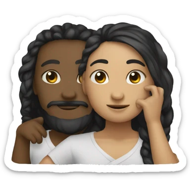 I need the Yin Yang emoji but only the Yin part sticker