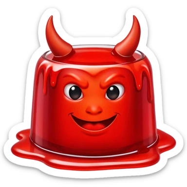 Devil jello sticker