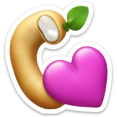 cashew and a heart sticker