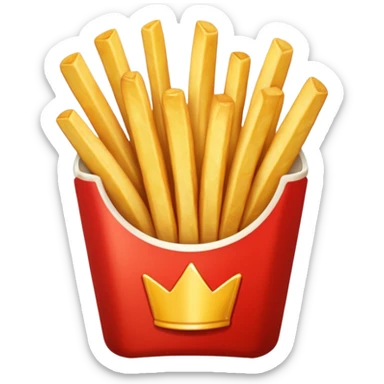 patatine fritte porzione sticker