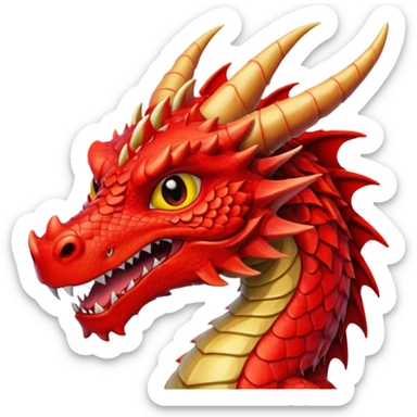 Red dragon (raddy from sprunki) sticker
