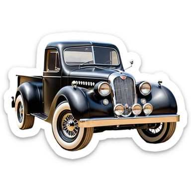 1:10 off-road lcg smoking Basher Wednesday Adam’s 1954 blackened tarnished hotrod streamlined anime jaguar extended cab rc pickup (ridiculously extra wide low-profile pin tires chrome wheels without fenders) sticker