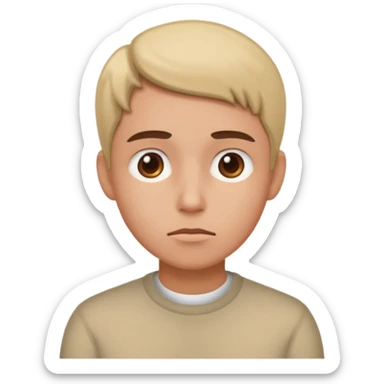 pensive emoji sticker