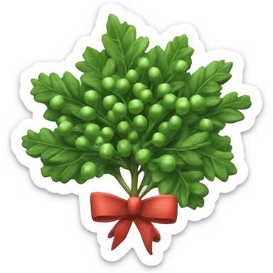 Mistletoe hanging sticker
