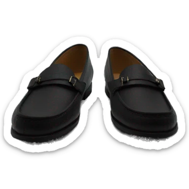 Loafers black sticker