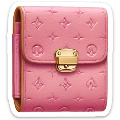 louis vuitton wallet pink  sticker