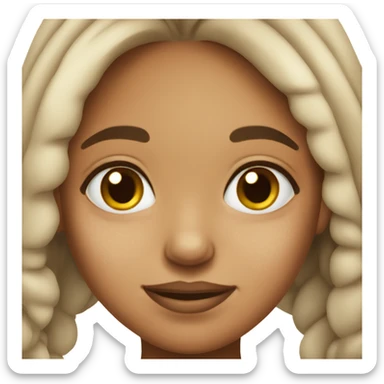 Hyperpigmentation girl sticker