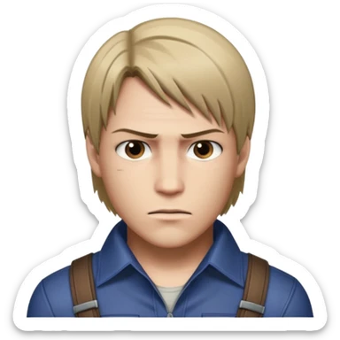 Leon Kennedy from resident evil 4 remake sticker