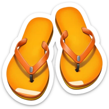 A mango flip-flop sticker