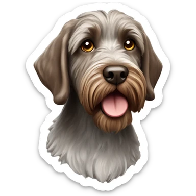 Wirehaired pointing griffon dog sticker