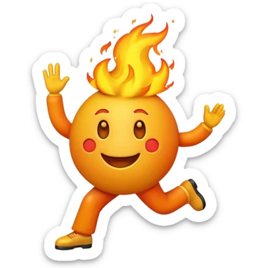 A photograph of a high-quality 3D 🔥👙💃 emoji  sticker