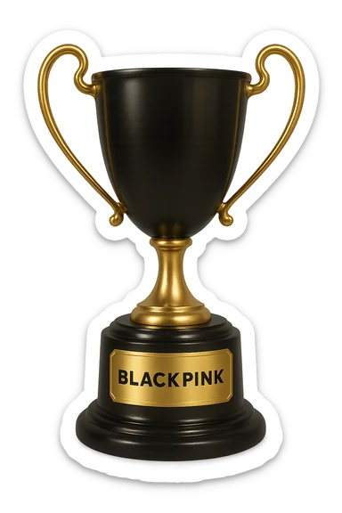 Blackpink trophy, no background sticker