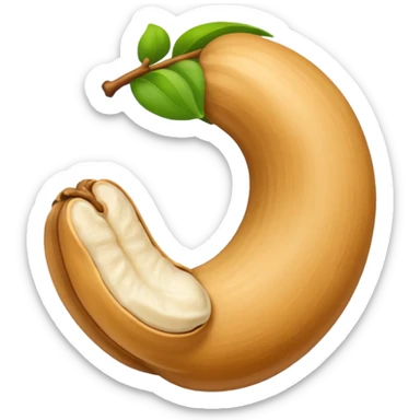 Make single Cashew dryfruit sticker