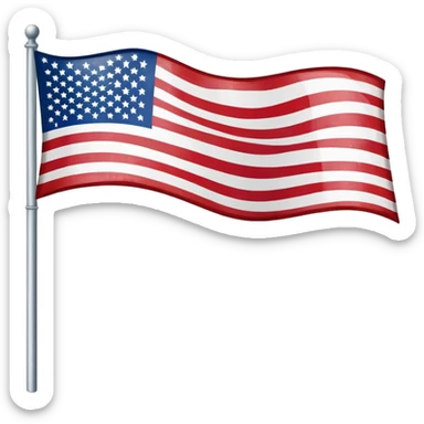 Upside-down distress american flag. sticker