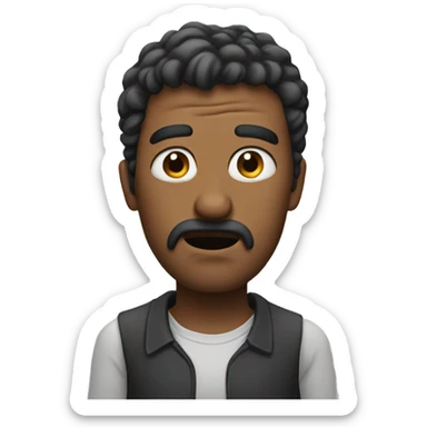 A man that smells really bad sticker