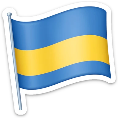 Uma bandeira de país tipo da Ucrânia mais em vez da cor azul vc coloca a cor preta onde fica o azul preto sem o azul sticker