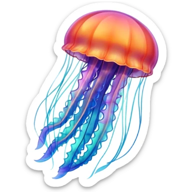 jellyfish with unique design and color but i want a simple one sticker