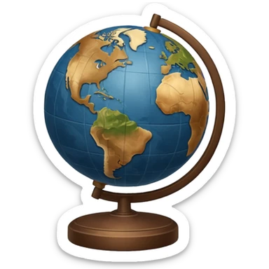 Geography sticker