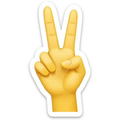 hand but only the index finger pointing up, other fingers closed yellow emoji style  sticker