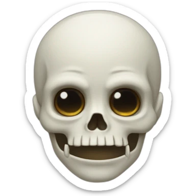 Sans le squelette sticker