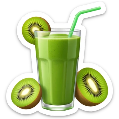 green kiwi smoothie sticker