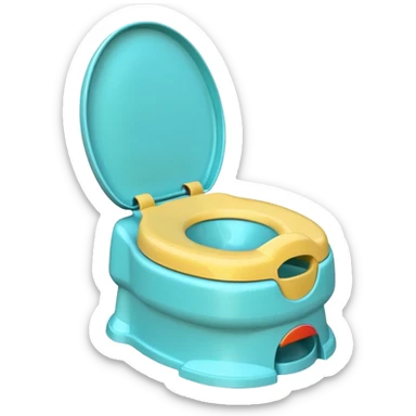 Potty trainer without a person on it. sticker