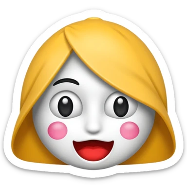 antifaz de fiesta de color blanco y bonito sticker