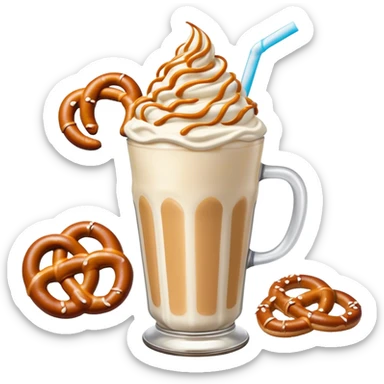 boozy Salted caramel pretzel milkshake  sticker