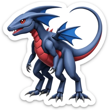 Heliolisk-Salandit-GIBLE-Cyclizar-Genesect-Pokémon, full body sticker