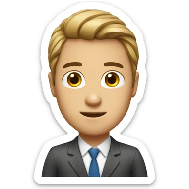 Professional person emoji for testimonial  sticker