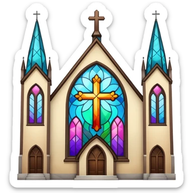 church glass sticker