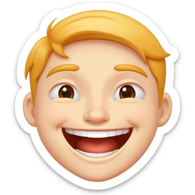 a person giggling  sticker