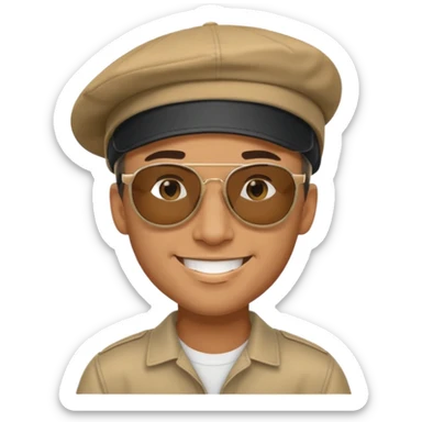 Peut tu mettre une casquette sur le côté à cette emoji😎 sticker