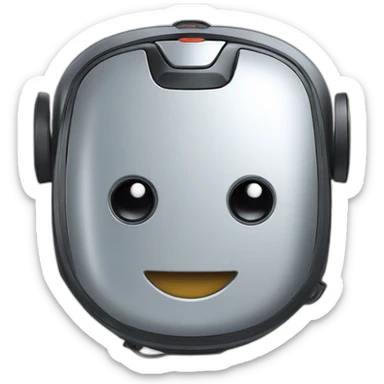 A robot vacuum cleaner sticker