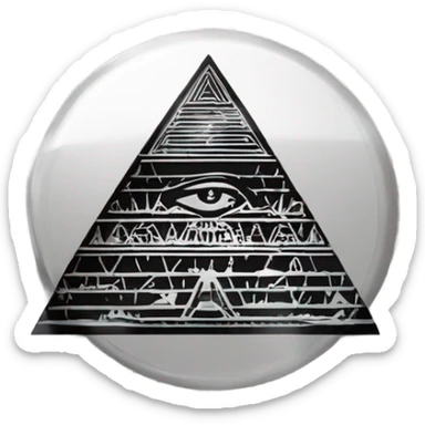 dig disk of Vinyl record cutting Egypt pyramid sticker