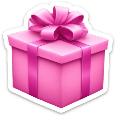 Pink presents sticker