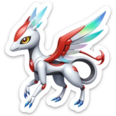 Meloetta-Latias-Rokusho-Metabee-Medabee-Medabot-Peppercat-Wargreymon-Protogen-Pokémon-Digimon-Fakémon-fusion-hybrid-creature sticker