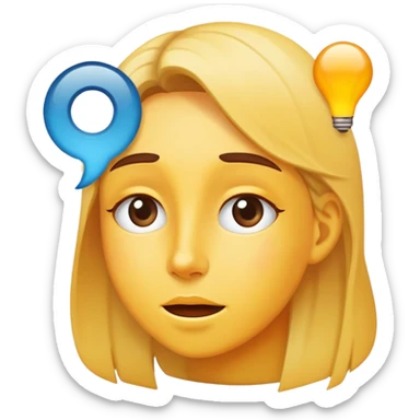 complex emotional states - anticipation, longing, awe, satisfaction sticker