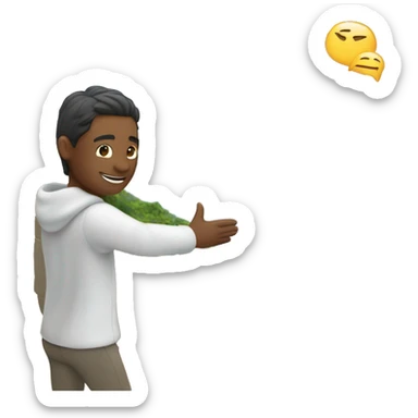 Person waving from a picturesque location, with text like "Wish you were here" sticker