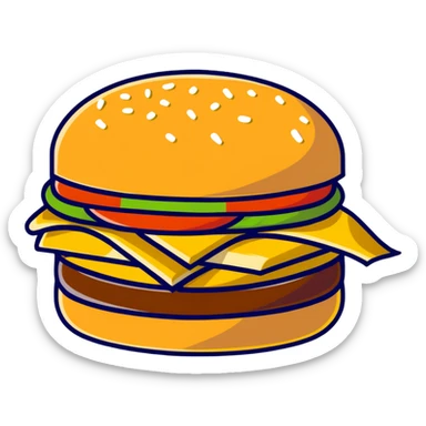 fancy gold-plated burger with gold leaf sticker